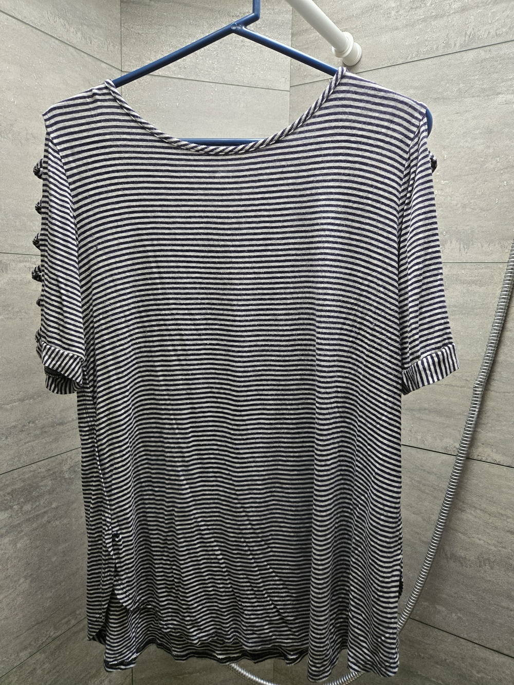 Black & White Striped Short-Sleeve Women’s Tee
